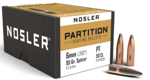 NOSLER 6mm 95gr SP Partition (50 ct.)