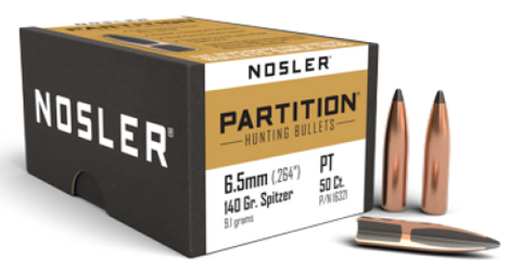 Nosler 6.5mm 140gr Sp Partition (50 ct.))