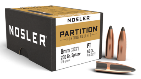 NOSLER 8mm 200gr SP Partition (50 ct.)