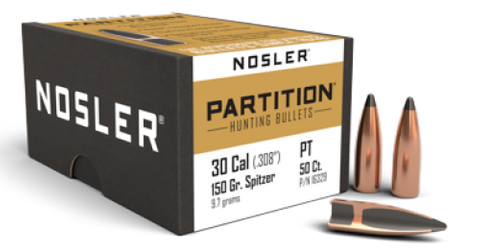 NOSLER 30 Cal 150gr SP Partition (50 ct.)