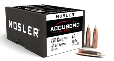 NOSLER 270 Cal 140gr AccuBond (50 ct.)