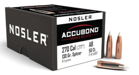 NOSLER 270 Cal 130gr AccuBond (50 ct.)