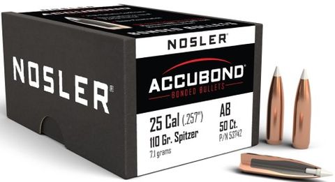 NOSLER 25 Cal 110gr AccuBond (50 ct.)