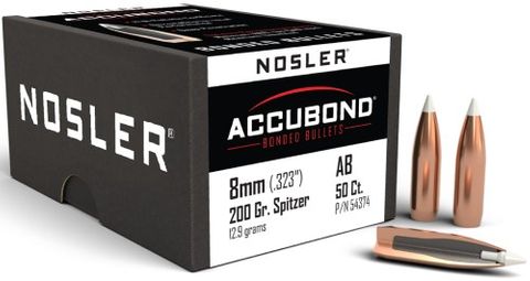 Nosler 8mm 200gr  AccuBond (50 ct.)