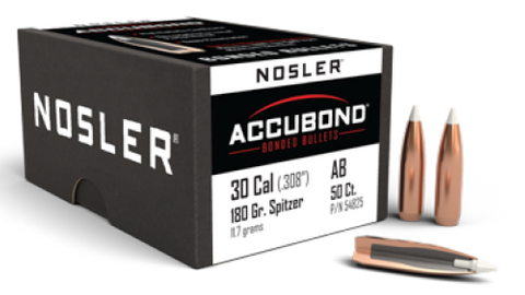 NOSLER 30 Cal 180gr AccuBond (50 ct.)