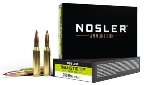 NOSLER 260 Rem 120gr Ballistic Tip (20 ct.)