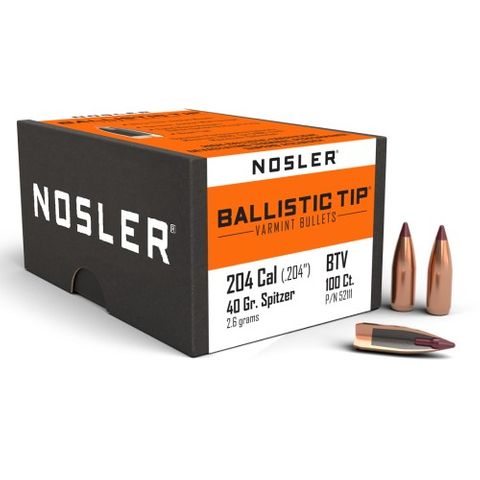 NOSLER 20 Cal 40gr Ballistic Tip (100 ct.)