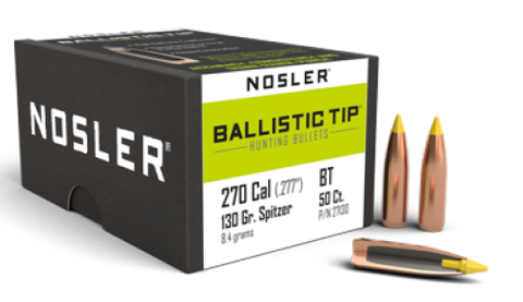 Nosler 270 Cal 130gr Ballistic Tip (50 ct.)