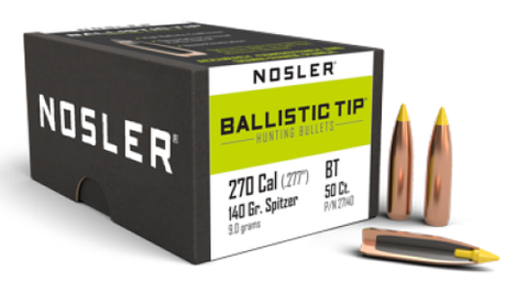 Nosler 270 Cal 140gr Ballistic Tip (50 ct.)