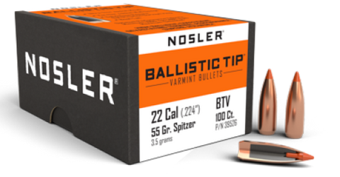Nosler 22 Cal 55gr Ballistic Tip (100 ct.)