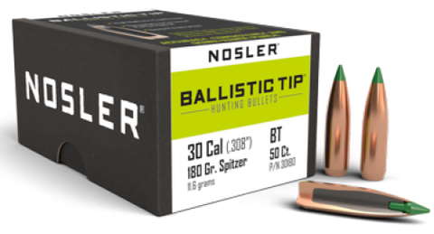NOSLER 30 Cal 180gr Ballistic Tip (50 ct.)