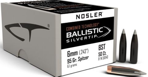 NOSLER 6mm 95gr Ballistic Silvertip (50 ct.)