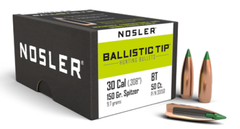 Nosler 30 Cal 150gr Ballistic Tip (50 ct.)