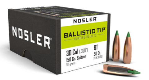 NOSLER 30 Cal 150gr Ballistic Tip (50 ct.)