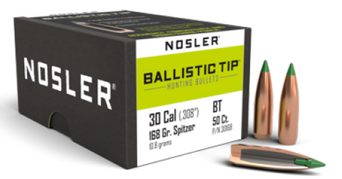 Nosler 30 Cal 168gr Ballistic Tip (50 ct.)
