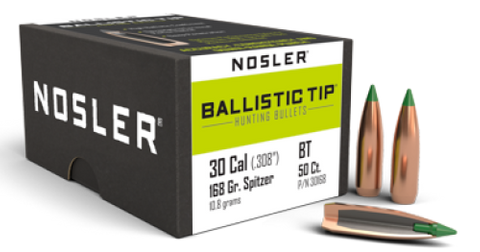 NOSLER 30 Cal 168gr Ballistic Tip (50 ct.)