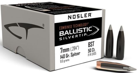NOSLER 7mm 140gr Ballistic Silvertip (50 ct.)