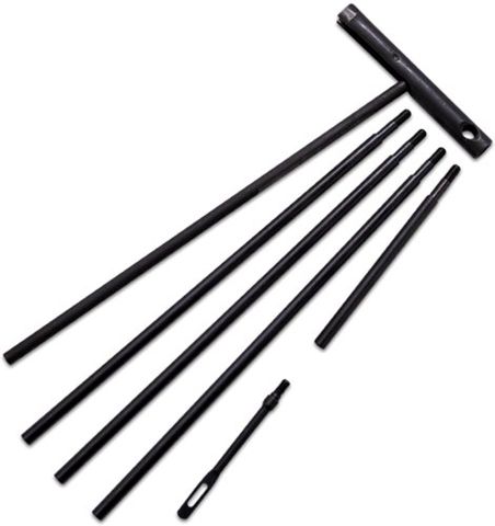 KLEENBORE MULTI SECTION CLEANING ROD W/VINYL POUCH -.22-.45 CALIBER HANDGUN/RIFLE 30 in - STEEL