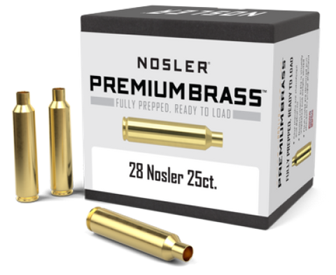 NOSLER PREPPED BRASS 28 NOSLER  (25 ct.)