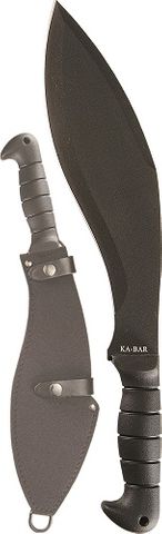 KA-BAR 1249 KUKRI MACHETE, Nylon/Hard Plastic Sheath