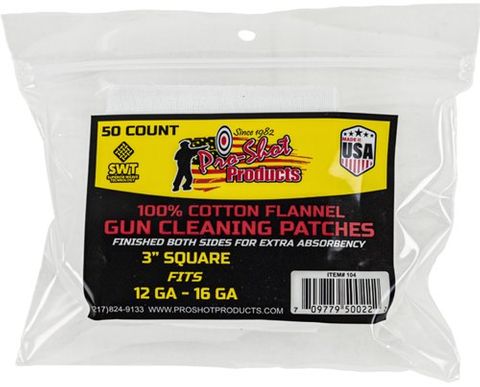 PROSHOT 12-16 GA. 50CT. PATCHES