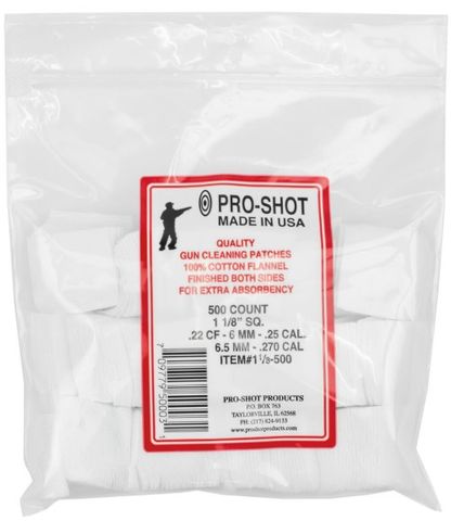 PROSHOT .38-.45 CAL./20-.410GA. 21/4" SQ. 750CT. PATCHES