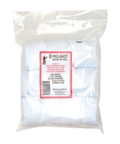 PROSHOT .45-.58 CAL. 21/2" RD. 500CT. PATCHES
