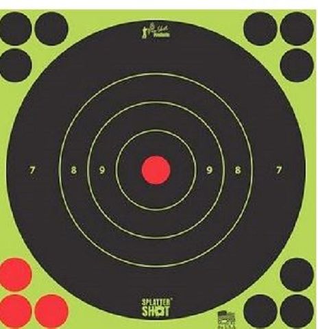 PROSHOT SPLATTER SHOT® 8" GREEN BULL'S-EYE TARGET -30 QTY. PACK