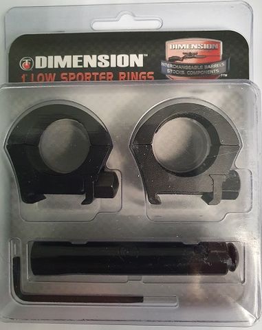 DIMENSION SCOPE RINGS LOW ALUM