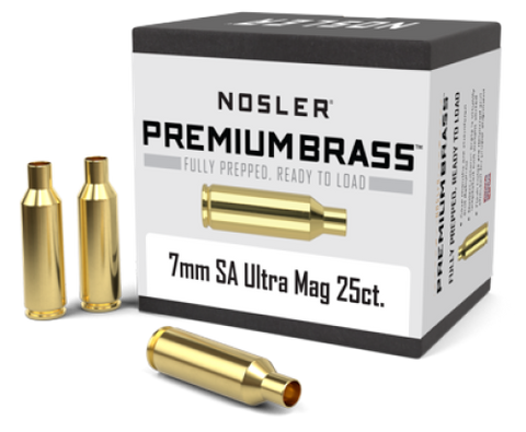 NOSLER PREPPED BRASS 7MM SA Ultra Mag  (25 CT)