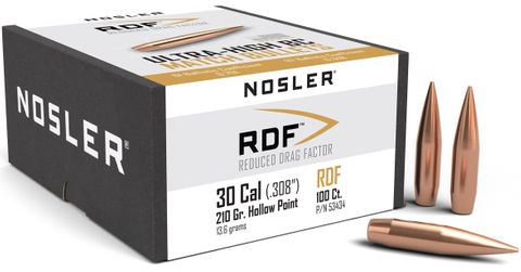 Nosler 30 Cal 210 gr HPBT RDF ( 100 )