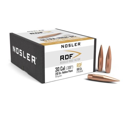 NOSLER 30 Cal 210gr HPBT RDF ( 100 )