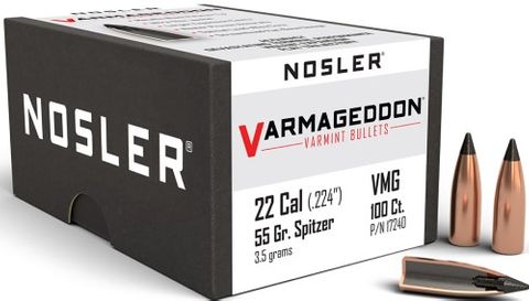 NOSLER 22 Cal 55gr Varmageddon FB Tipped (100 ct)