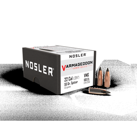 Nosler 22 Cal 55gr Varmageddon FB Tipped (100 ct)