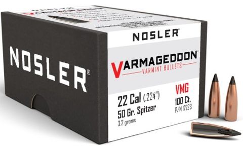 NOSLER 22 Cal 50gr Varmageddon FB Tipped (100 ct)