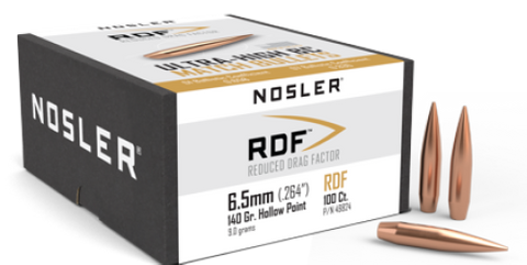 Nosler 6.5mm 140 gr HPBT RDF ( 100 )