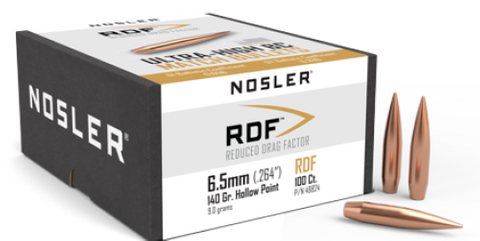 NOSLER 6.5mm 140gr HPBT RDF (100)