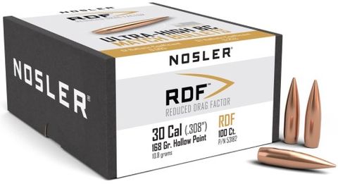 NOSLER 30 Cal 168gr HPBT RDF (100)