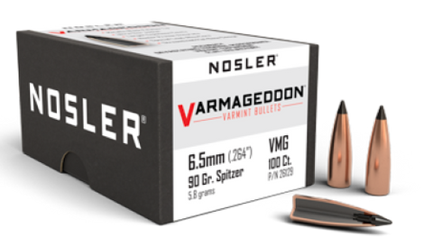 Nosler 6.5mm 90gr Varmageddon FB Tipped (100 ct)