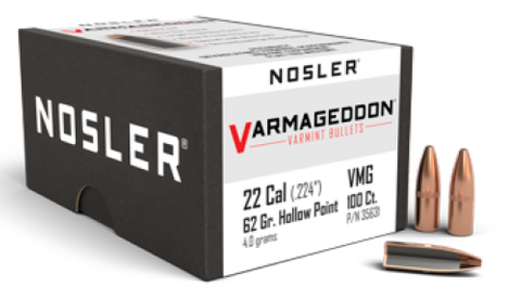 Nosler 22 Cal 62gr Varmageddon FBHP (100 ct)