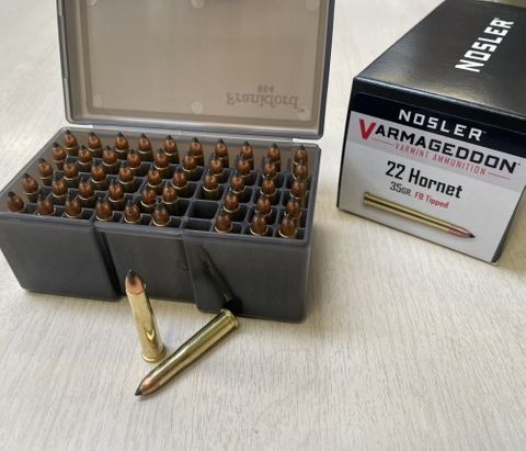 NOSLER  22 Hornet 35gr FB Tipped Varmagedon(50)