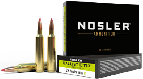 NOSLER 28 Nosler 160gr Ballistic Tip (20 ct.)