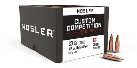 Nosler 30 cal 168g Custom Comp HPBT (250ct)