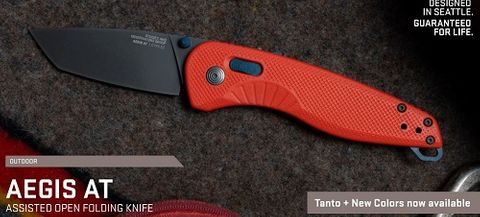 SOG Aegis AT - Tanto - Rescue Red + Indigo