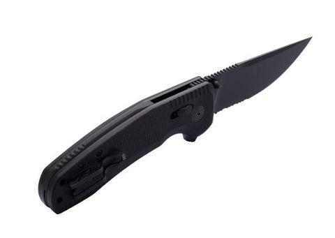 SOG TAC XR Blackout partially Serrated