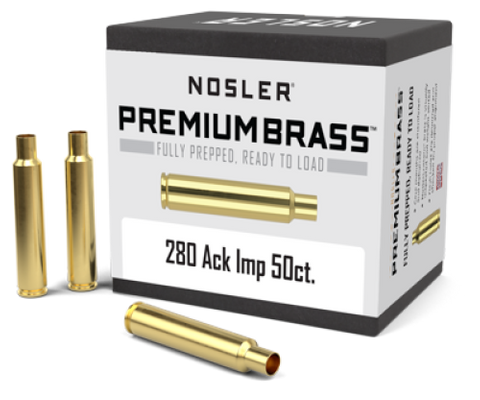 NOSLER PREPPED BRASS 280 Ack Imp (50ct)