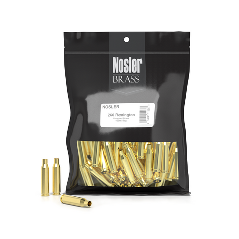 NOSLER BULK BRASS 260 Rem NOS HS (100 CT)