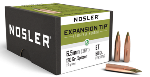 NOSLER 6.5mm 120gr SP E-Tip (50 ct.)