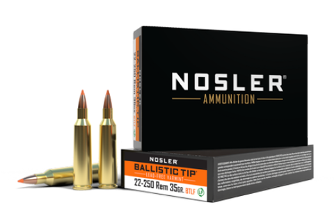 NOSLER 22-250 Rem 35gr Ballistic Tip Lead Free SP (20 ct.)