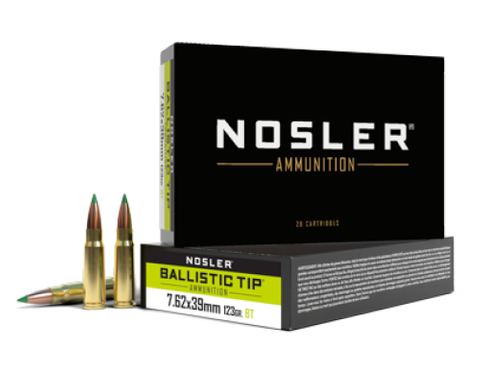 NOSLER 7.62x39 123gr Ballistic Tip SP (20)